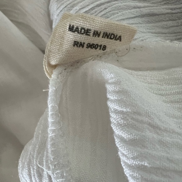 Tiered Mini Dress in White - Picture 12 of 13